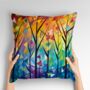 Forest Of Colour Hand Made Poly Linen Cushions, thumbnail 2 of 8