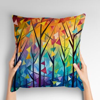 Forest Of Colour Hand Made Poly Linen Cushions, 2 of 8