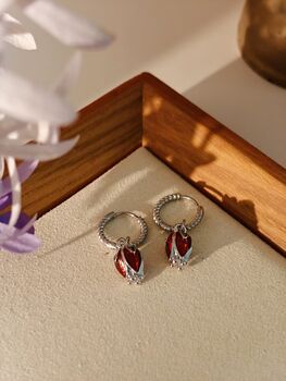 Tulip Flame Earrings, 5 of 6