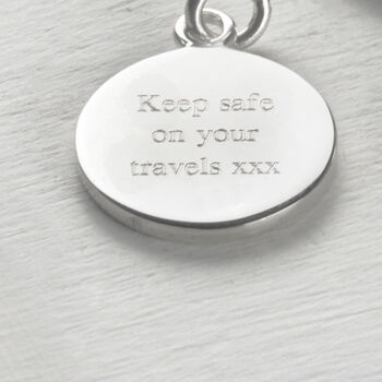 St. Christopher Personalised Keyring Sterling Silver, 4 of 6