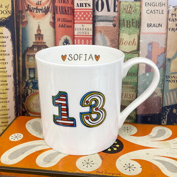 Personalised Age Big Birthday Mug, 4 of 5
