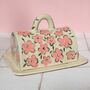 Ceramic Butter Dish With Hand Painted Floral Pattern, thumbnail 1 of 6