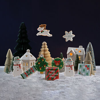 Biscuiteers Hand Iced Chocolate Merry And Bright Luxe, 5 of 5