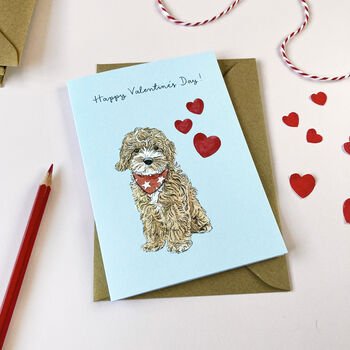 Cockapoo Valentine's Day Card, 2 of 2
