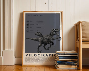 Dinosaurs Predator Series Set Of Six Art Prints, 3 of 12