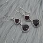 Red Garnet Earrings: January Birthstone Jewelry, thumbnail 1 of 5