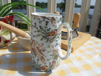 Medium China Jug In Birds On Blue Design, 4 of 8