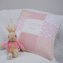Baby Pink Nursery Name Cushion, thumbnail 6 of 10