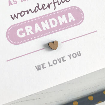 Grandma Mother's Day Typographical Card, 3 of 4