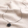 Men's Stainless Steel Black Onyx Stone Pendant Necklace, thumbnail 5 of 6