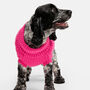 Plain Knitted Pink Dog Jumper, thumbnail 3 of 5