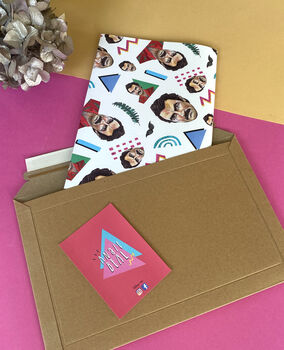 Tom Selleck Wrapping Paper – 80s Magnum Inspired Funny Gift Wrap, 3 of 11