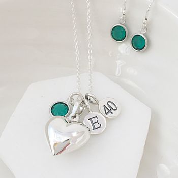 May Emerald Birthstone Necklace, 2 of 4