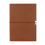 Personalised Hugo Boss Notebook – Plain Brown A5 | Emboss Your Initials, thumbnail 2 of 6