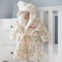 Personalised Woodlands Animal Print Dressing Gown, thumbnail 1 of 7