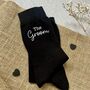 Personalised The Groom Wedding Day Socks, thumbnail 3 of 5
