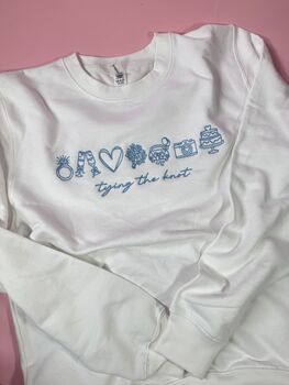 Tying The Knot Embroidered Bride Sweatshirt, 3 of 9