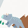 Personalised Triceratops Children's Print, thumbnail 2 of 9