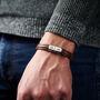 Personalised Men's Eleven Year Anniversary Steel Bracelet, thumbnail 4 of 6