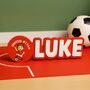Personalised Red Manchester Namesign, thumbnail 3 of 3