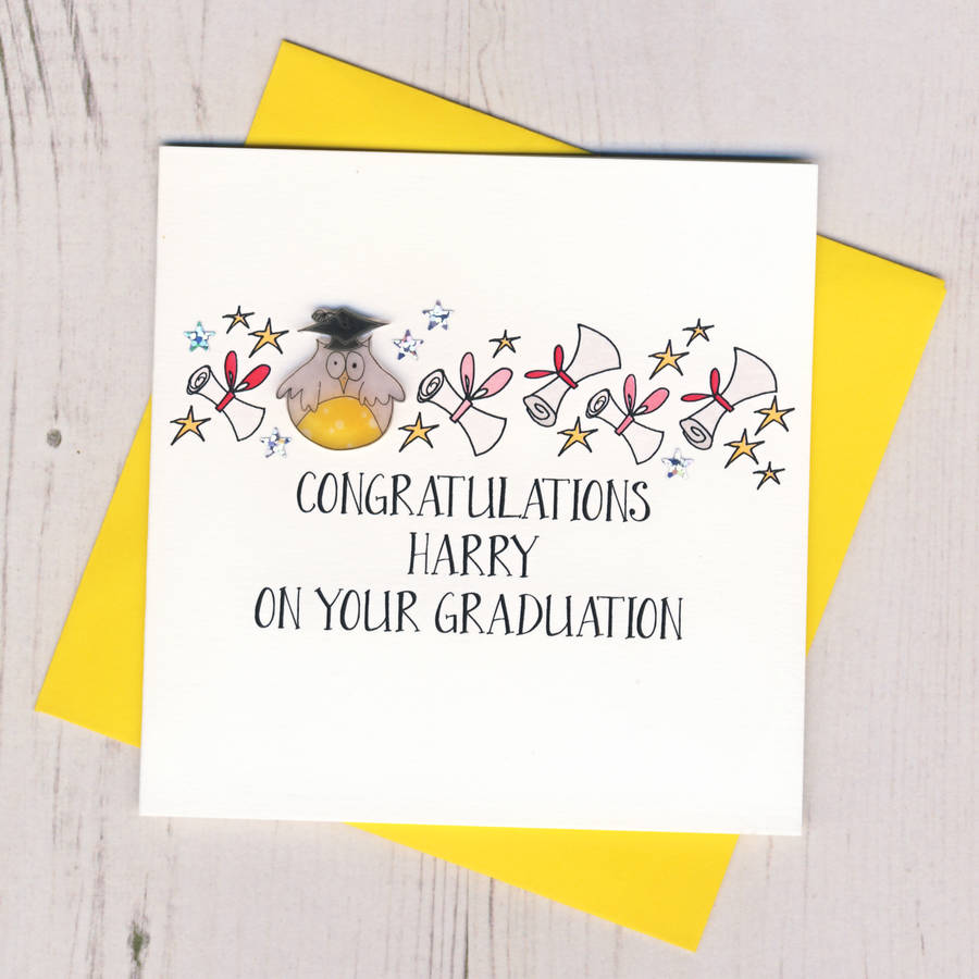 Personalised Graduation Congratulations Card, 1 of 3