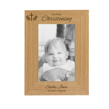 Personalised Christening 6x4 Photo Frame, 4 of 4