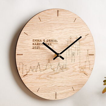 Personalised City Line Clock, 2 of 4