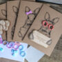 Personalised Easter Bunny Card Making Kit, thumbnail 1 of 2