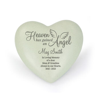 Personalised Angel Heart Memorial, 4 of 6