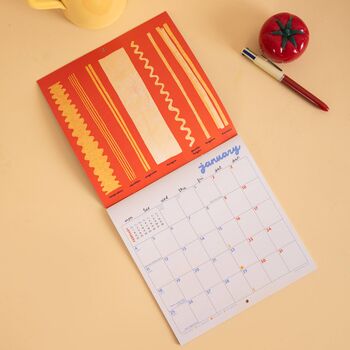 2027 Compact Wall Calendar | Love Of Pasta, 3 of 8
