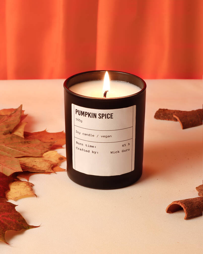Pumpkin Spice Candle Pumpkin + Cinnamon + Clove By Wick Guru