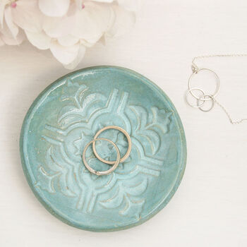 Moroccan Style Green Ring Dish, 2 of 4