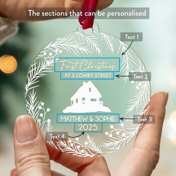 New Home Christmas Ornament, Our First Home Decoration, 4 of 9
