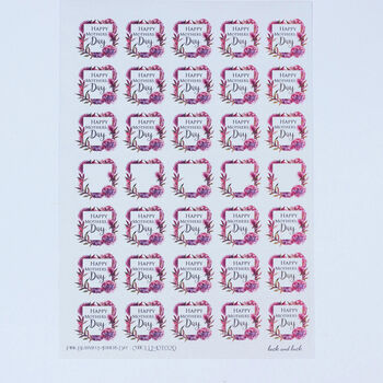Happy Mothers Day Pink Blossom Single Sticker Sheet, 2 of 2