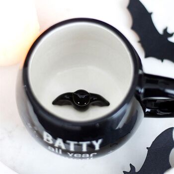 Batty All Year Round Rounded Peekaboo Mug, 3 of 4