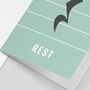 Rest Note Greetings Card | Music Teacher / Retirement, thumbnail 4 of 5