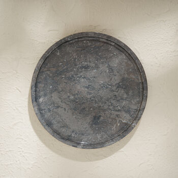 Handcrafted Black Round Marble Styling Tray, 3 of 3