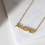 Amore Sterling Silver / Gold Plated Necklace, thumbnail 4 of 10