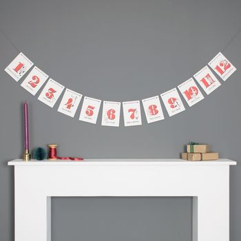 12 Days Of Christmas Bunting Decoration, 2 of 3