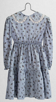 Grey Meadow Floral Hortensia Handmade Dress, 2 of 4
