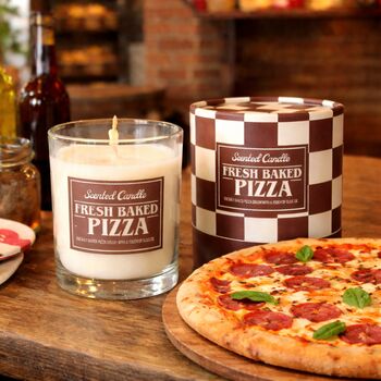 Fresh Baked Pizza Scented Candle Gift, 4 of 7