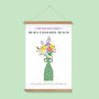 Personalised Mother And Child Birth Flowers Print, thumbnail 1 of 5