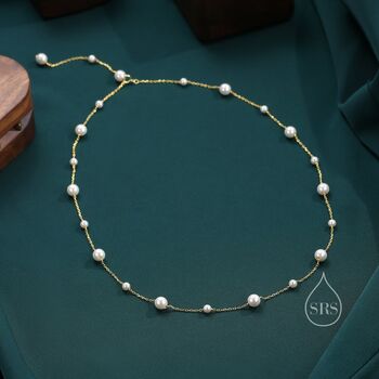 Sterling Silver Mother Of Pearl Two Way Necklace, 5 of 11