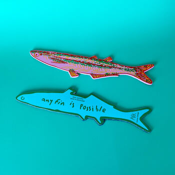 Handmade Leather Fish Bookmark, 11 of 11