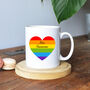 Personalised Stripe Heart Teacher Mug, thumbnail 1 of 2