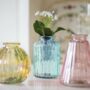 Multicoloured Vintage Style Glass Bud Vase, thumbnail 1 of 3