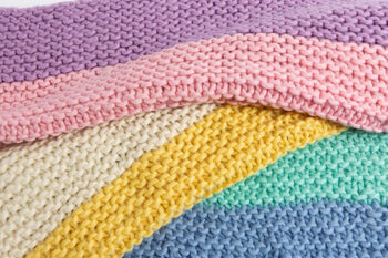 Pastel Dreams Blanket Knitting Kit, 2 of 12