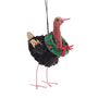 Christmas Bristle Ostrich Decoration, 12cm, thumbnail 2 of 2