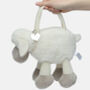Sheep Handbag With Personalised Heart Keepsake Keyring, thumbnail 2 of 7