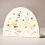 Dusky Pink Floral Bee Ceramic Earring Holder, thumbnail 2 of 3
